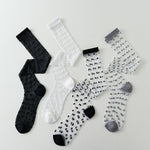 Load image into Gallery viewer, Calf Socks Women Summer Mesh Breathable School Style M5A293