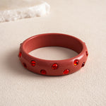 Load image into Gallery viewer, Womens Marbled Round Resin Bracelet N6K147