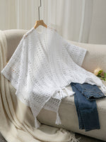 Load image into Gallery viewer, Ethnic Openwork Knit Shawl Beach Cover-Up N6C317