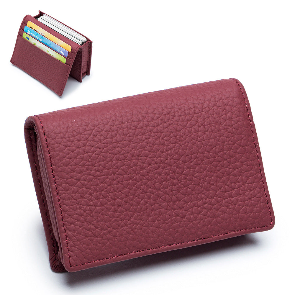 Multi-Function Genuine Leather Business Card Holder N6D021