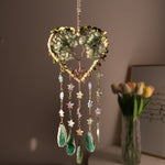 Load image into Gallery viewer, Love Heart Agate Tree Life Dream Catcher Sun Catcher N6F301