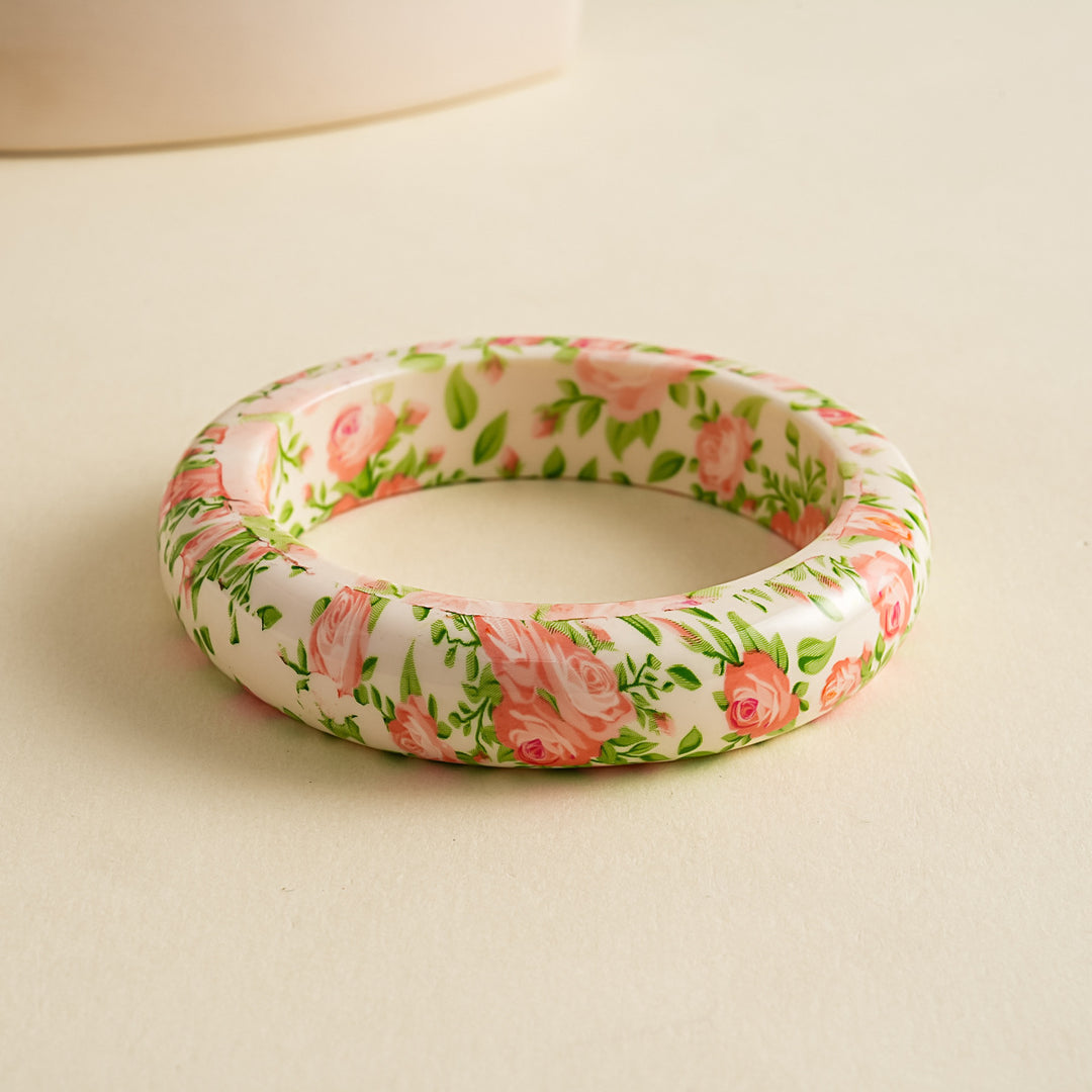 Womens Vintage Floral Resin Circle Bracelet N6K127