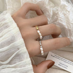 Load image into Gallery viewer, Freshwater Pearl Ring Copper Minimalist Stackable S5P067