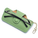 Load image into Gallery viewer, Genuine Leather Vintage Sunglasses Case Women N6C280