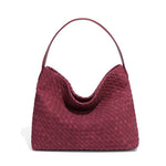 Load image into Gallery viewer, Handwoven Suede Tote Shoulder Bag N6J103