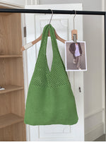 Load image into Gallery viewer, Retro Knit Large Capacity Tote Bag Women N6C057