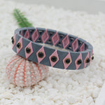 Load image into Gallery viewer, Evil Eye Enamel Bracelet Elastic  Boho Stove Enameled S5P048