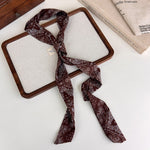 Load image into Gallery viewer, Vintage Paisley Long Narrow Scarf Necktie Women N6G236
