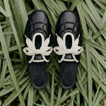 Load image into Gallery viewer, Bow Tie Mule Slippers Flat Hidden Height Slip-On N6H039