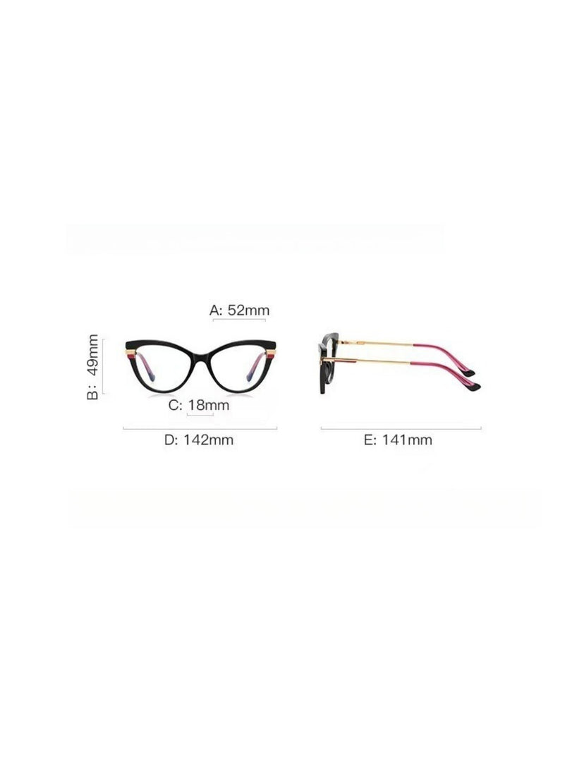 Retro Cat Eye Blue Light Blocking Glasses Women N6B153