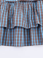 Load image into Gallery viewer, Layered Gingham Dress with Belt Women N6C115