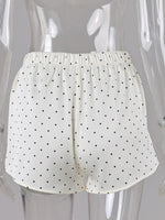 Load image into Gallery viewer, French Polka Dot Satin High Waist Shorts Women N6E165