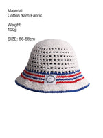 Load image into Gallery viewer, Striped Breathable Fisherman Sun Hat Women N6C371