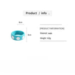 Load image into Gallery viewer, Dopamine Resin Round Polka Dot Bangle Women N6H079