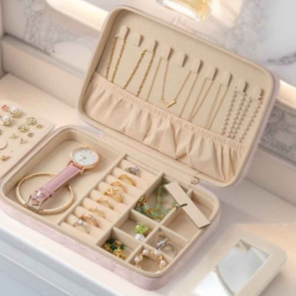 Multi-Function Velvet Jewelry Box  N6E071