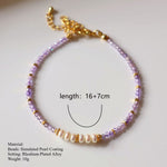 Load image into Gallery viewer, Purple Cubic Zirconia Bracelet Faceted Wheel Beads S5P195