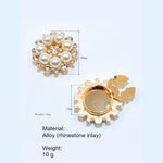 Load image into Gallery viewer, Alloy Rhinestone Round Mini Shirt Button Cover N6G124