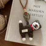 Load image into Gallery viewer, Nepal Handmade Wool Felt Animal Charm Keychain N6G036