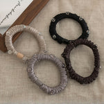 Load image into Gallery viewer, Satin Crystal Scrunchie Women Elegant High Ponytail N6F126