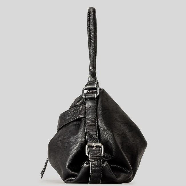 Retro PU Tote Bag Women Large Capacity Shoulder  S5P806