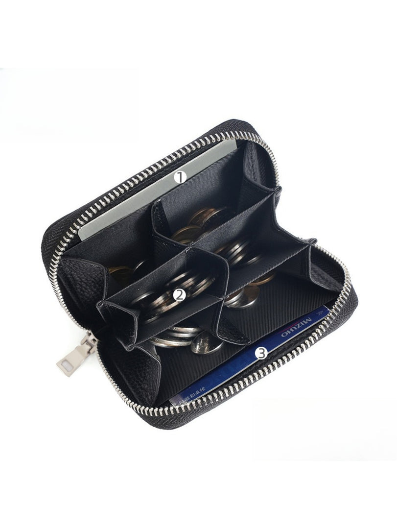 Genuine Leather RFID Blocking Coin Purse Women N6D013