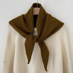 Load image into Gallery viewer, Cashmere Wool Solid Triangle Scarf Women Winter N6H234