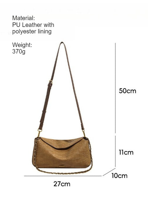 Crocodile Grain Pillow Bag Women N6C043