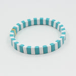 Load image into Gallery viewer, Macaron Elastic Bracelet Dual-Tone Enamel Alloy S5P043