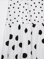 Load image into Gallery viewer, Polka Dot Spaghetti Strap Midi Dress Women N6F197