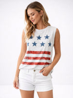 Load image into Gallery viewer, Printed Cotton Tank Top Women N6C333