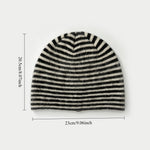 Load image into Gallery viewer, Women's Wool Blend Striped Knit Beanie N6J108