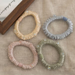 Load image into Gallery viewer, Satin Crystal Scrunchie Women Elegant High Ponytail N6F126