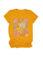 Load image into Gallery viewer, Loose Fit Floral Short Sleeve T-Shirt Women N6E137