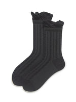 Load image into Gallery viewer, Bubble Cuff Cable Knit Socks Women N6C171