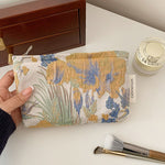 Load image into Gallery viewer, Womens Floral Textured Polyester Cosmetic Bag N6K113
