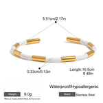 Load image into Gallery viewer, Steel Fadeproof Plated Bangle Mirror Finish S5P198