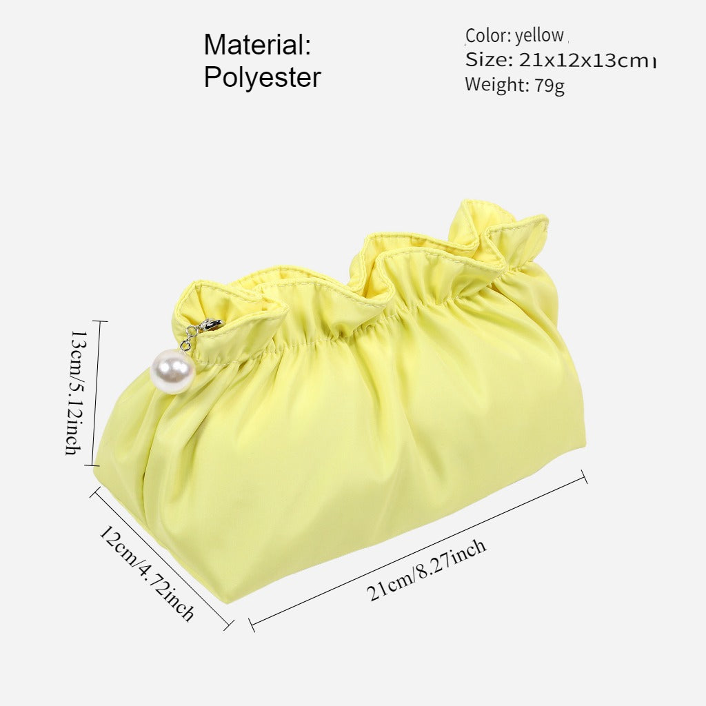 Wrinkle Cloud Makeup Bag Portable Cosmetic Organizer N6F039