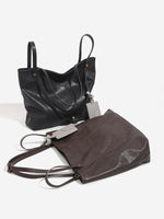 Load image into Gallery viewer, Classic Vintage Stitching Detail PU Leather Tote Bag N6C047