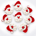 Load image into Gallery viewer, Hand Crocheted Santa Claus Hair Clip Brooch N6K289
