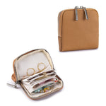 Load image into Gallery viewer, Genuine Leather Layered Jewelry Pouch Organizer N6E064