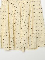 Load image into Gallery viewer, Yellow Polka Dot Chiffon Halter Dress Backless N6F198