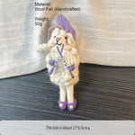 Load image into Gallery viewer, Cute Wool Felt Lamb Keyring Ornament Gift N6G005