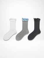 Load image into Gallery viewer, Bubble Cuff Cable Knit Socks Women N6C171
