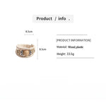 Load image into Gallery viewer, Vintage Wood Multi-Layer Geometric Beaded Bangle N6H071