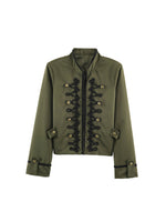 Load image into Gallery viewer, Casual Stand Collar Jacket Twisted Knot Floral Sleeve N6H123