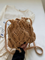 Load image into Gallery viewer, Woven Bucket Bag Women Minimalist N6C025