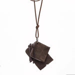 Load image into Gallery viewer, Suede Finished PU Neck Pouch Compact Organizer S5P278