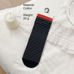 Load image into Gallery viewer, Dopamine Color Block Stripe Stack Socks Women N6H016