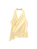 Load image into Gallery viewer, Halter Neck Satin Camisole Women N6C264