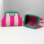 Load image into Gallery viewer, Women's Woven Striped Shell Knit Handbag N6J140